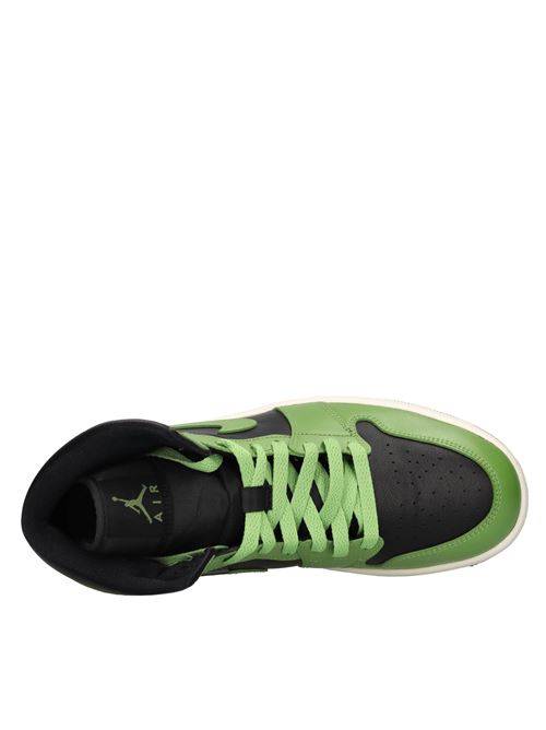 Sneakers Air Jordan 1 in pelle tessuto NIKE AIR JORDAN | WMNS AIR JORDAN 1 MIDVERDE-NERO